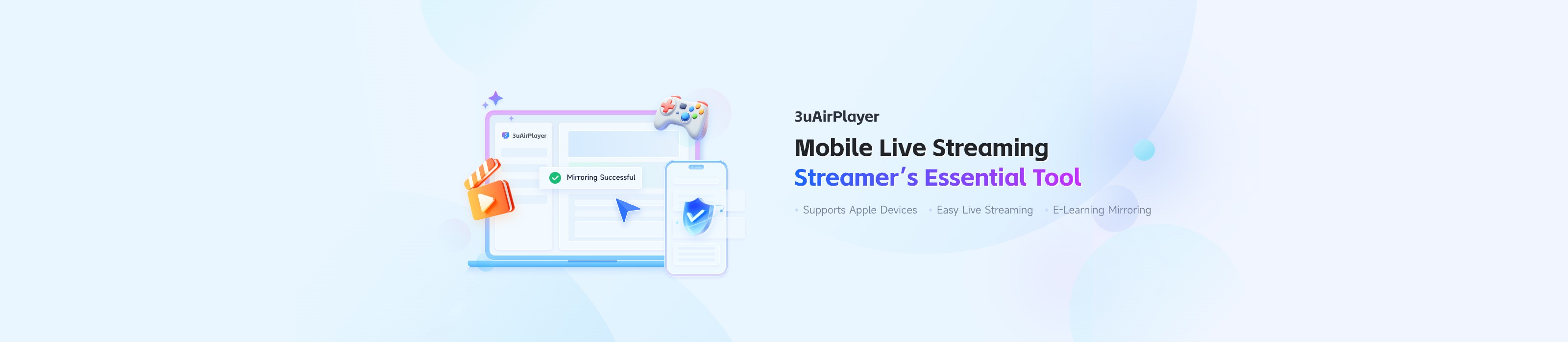 Official 3uTools family homepage banner with laptop, iPhone, controller, and download art